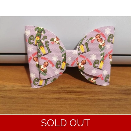 Elf Buddy Christmas Single Hair Bow